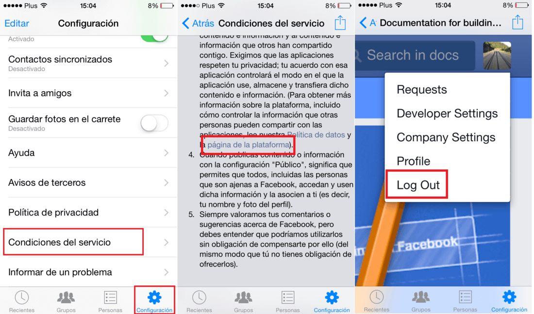 Como cerrar sesión en la app Messenger de Facebook (Android y/o ...